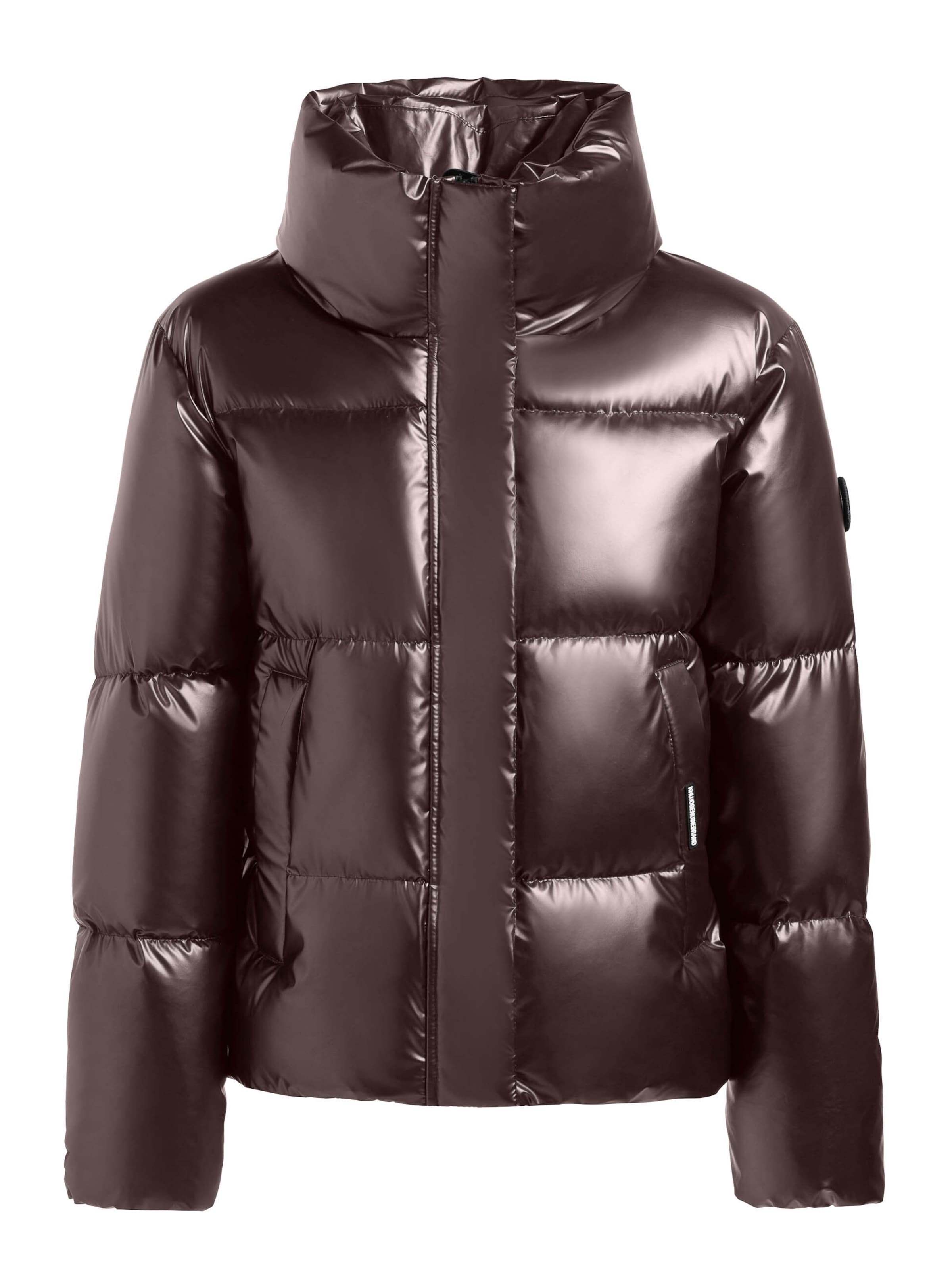 khujo Winterjas 'Rinja3 Shiny' in Lila: voorkant