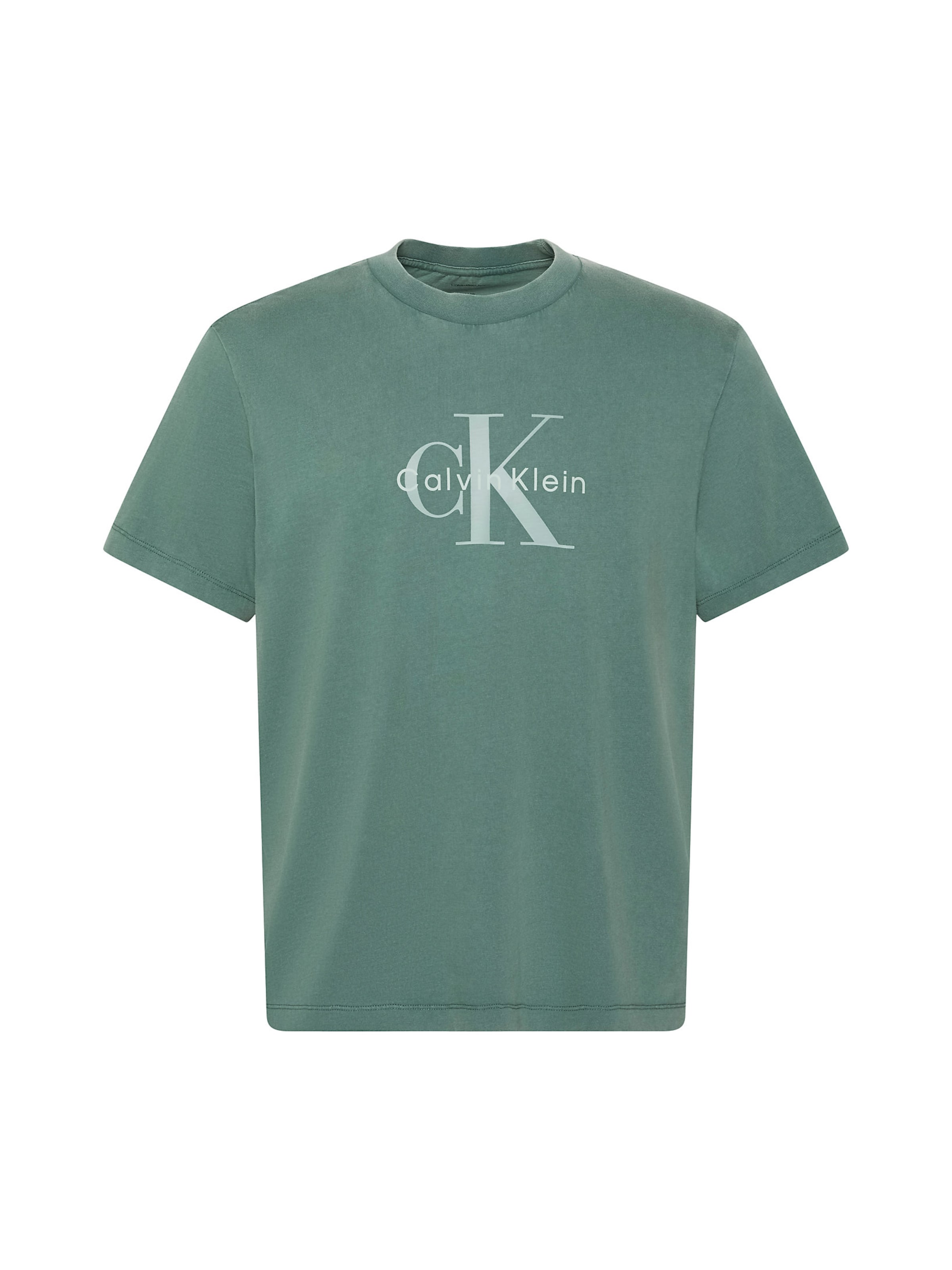 T-Shirt Calvin Klein Jeans en vert : devant
