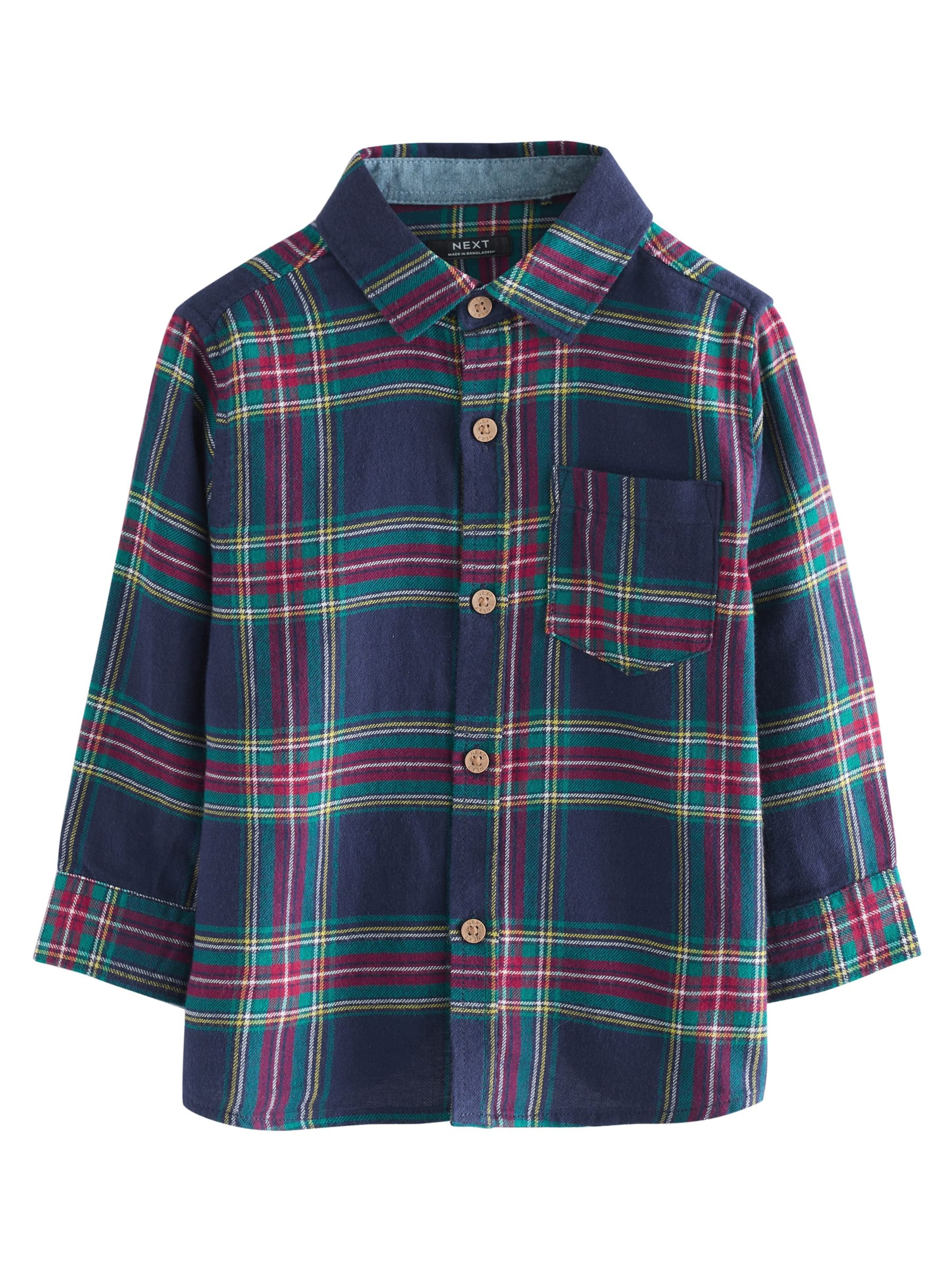 Next Regular fit Риза в синьо: отпред