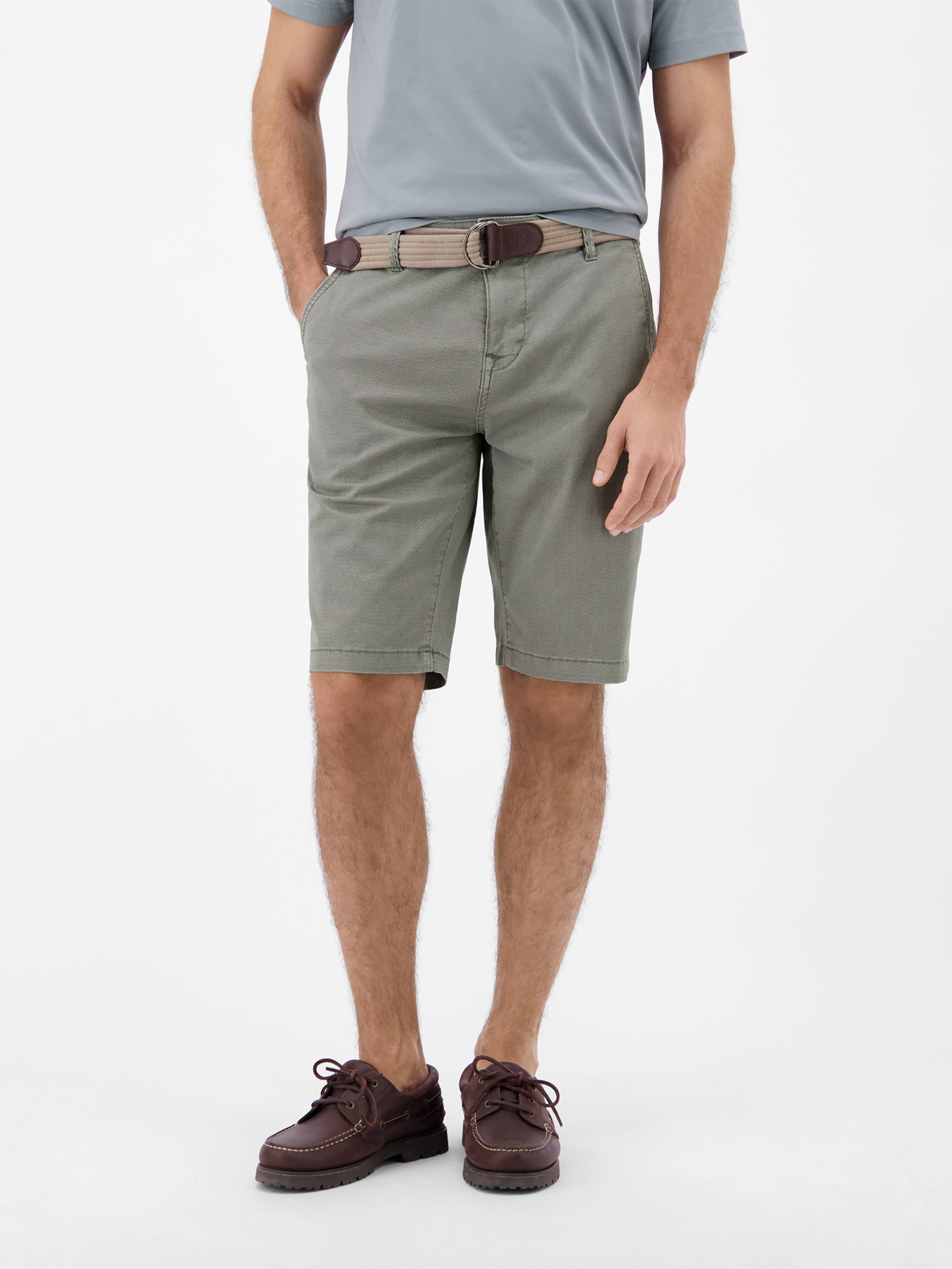 Regular Pantalon chino LERROS en vert : devant