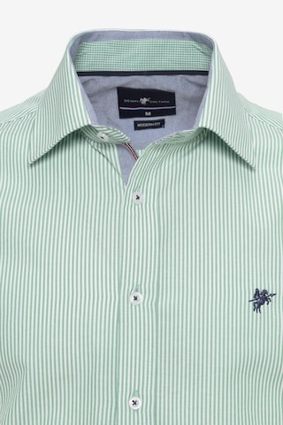 DENIM CULTURE Regular Fit Skjorte 'Dexter' i grønn