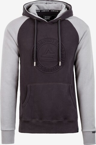 SPITZBUB Sweatshirt 'Tricircle' in Grey: front