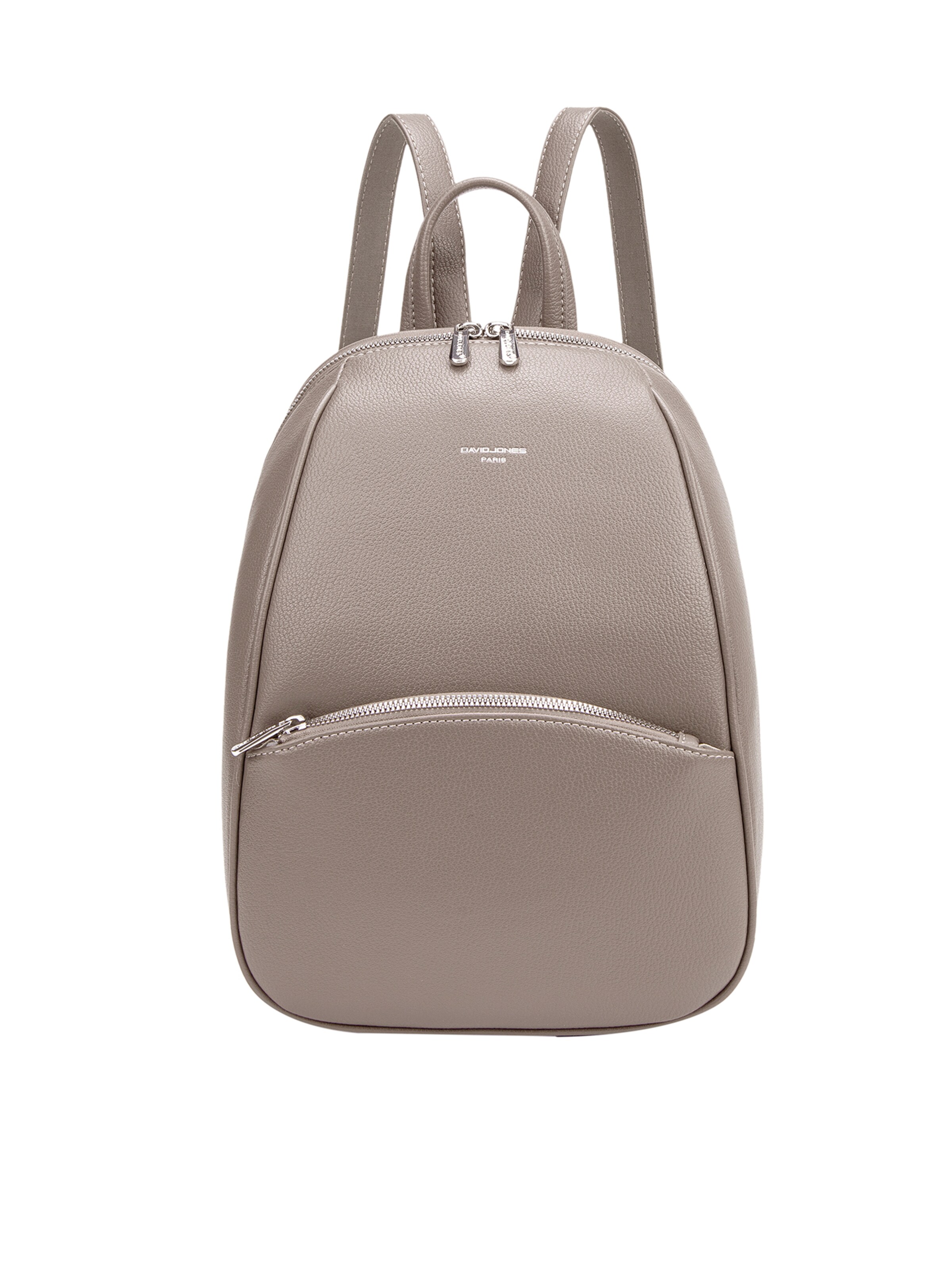 Zaino 'Zaino donna Oriana Nova pelle vegana PU' di David Jones in grigio: frontale