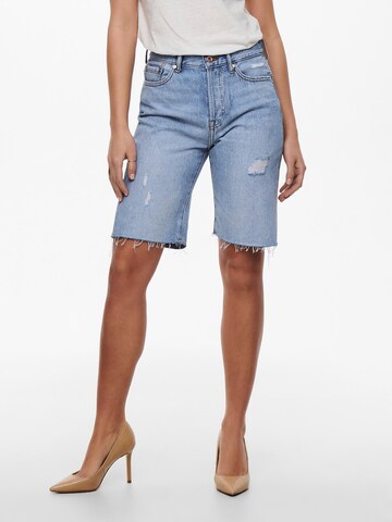 ONLY Regular Shorts 'ONLFINE' in Blau: Vorderseite