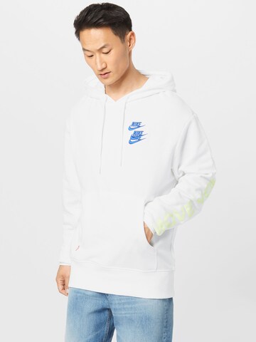 Bluză de molton de la Nike Sportswear pe alb: față