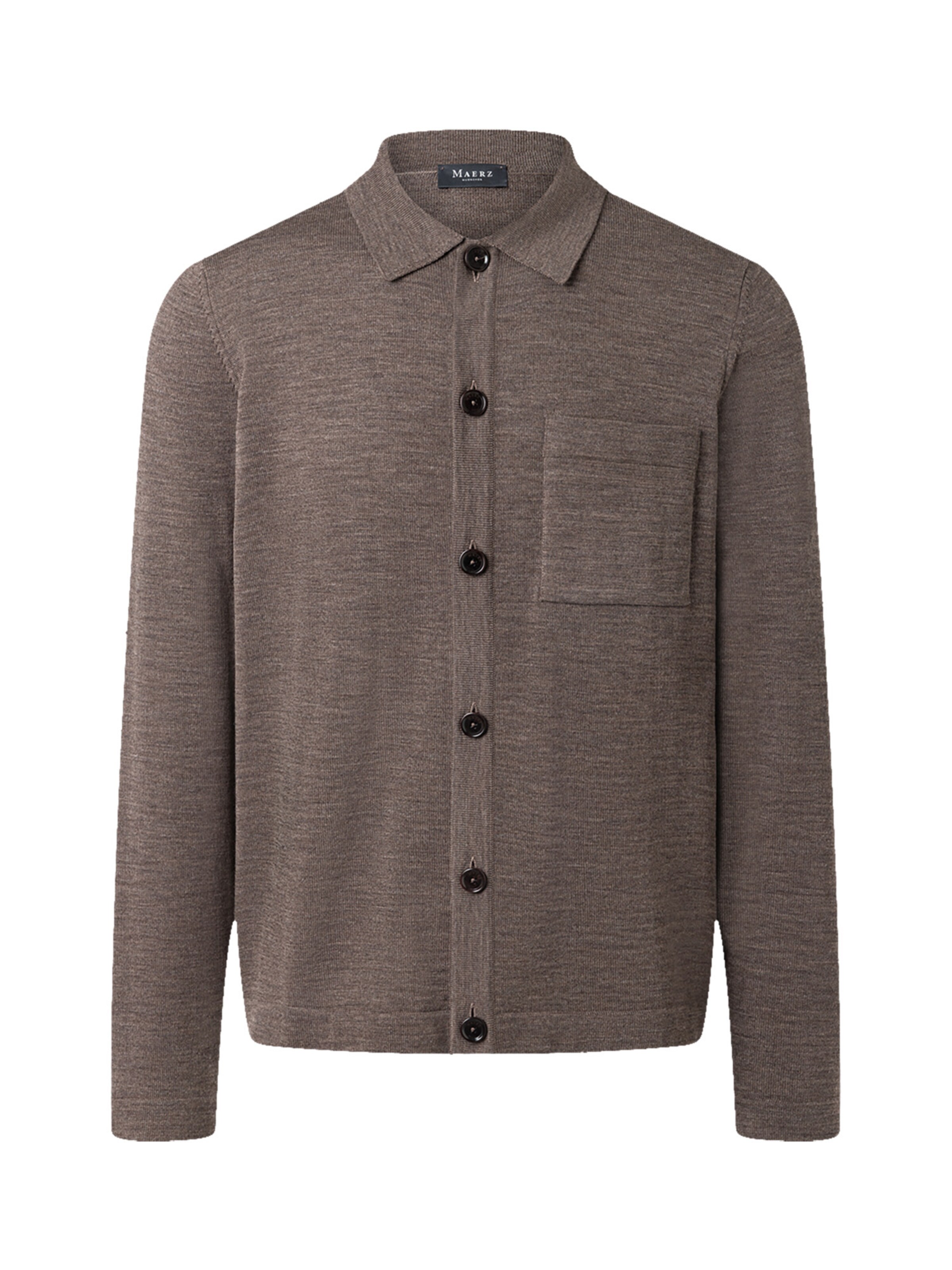 MAERZ Muenchen Knit cardigan in Brown: front