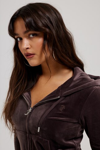 Juicy Couture Petite Кофта на молнии 'ROBERTSON' в Коричневый: спереди