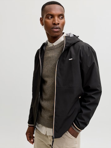 JACK & JONES Φθινοπωρινό και ανοιξιάτικο μπουφάν 'JPRBLUALVES' σε μαύρο