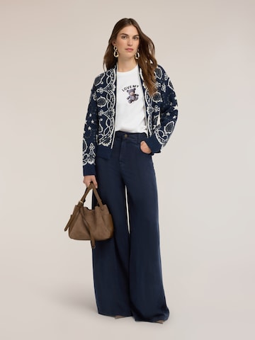 Wide Leg Pantalon MOTIVI en bleu