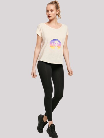 T-shirt 'Alien Peace Sunset' F4NT4STIC en beige
