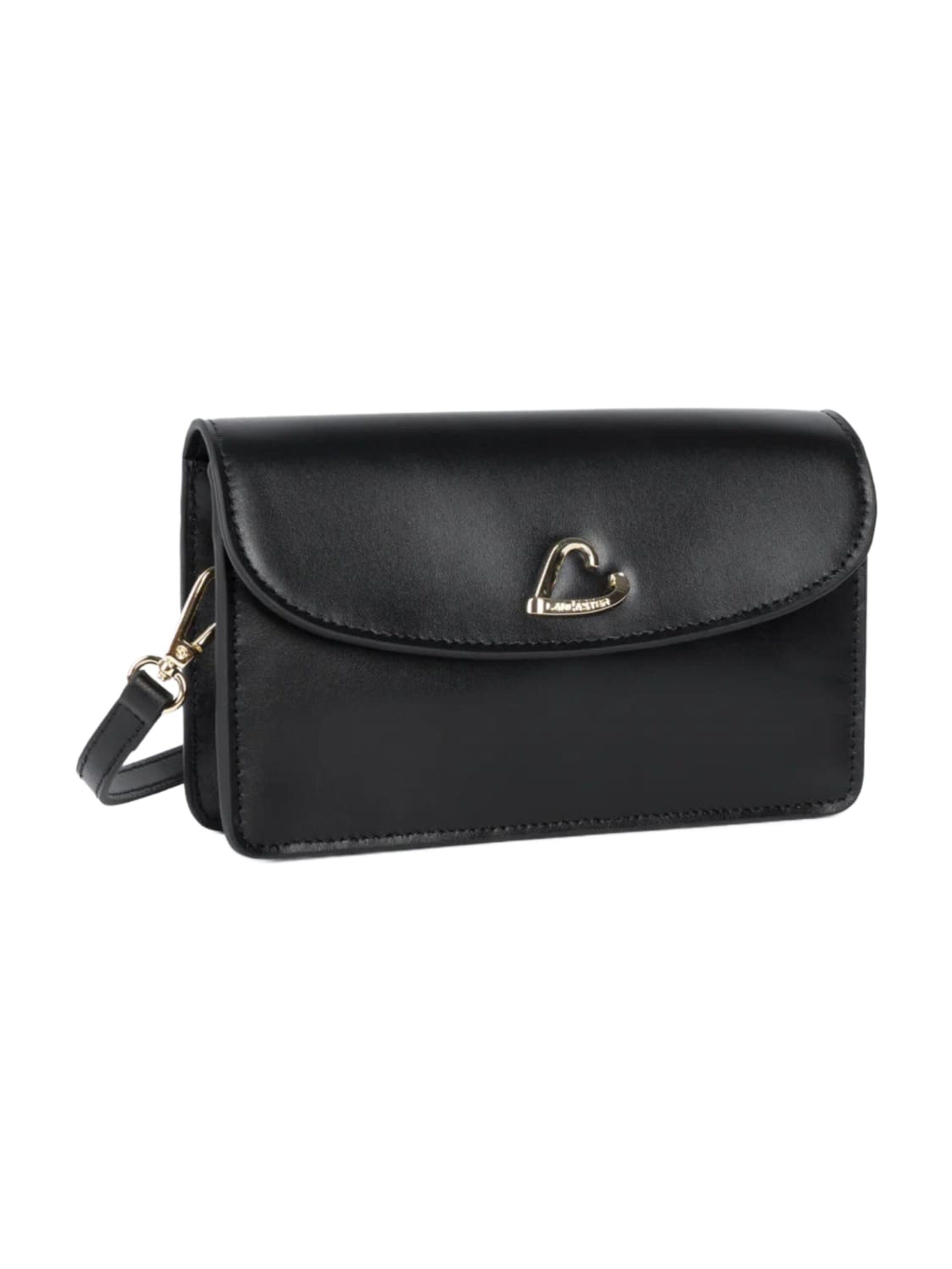 LANCASTER Paris Axelremsväska 'Lancaster Pochette A rabat aimanté Paris Philos Noir' i svart