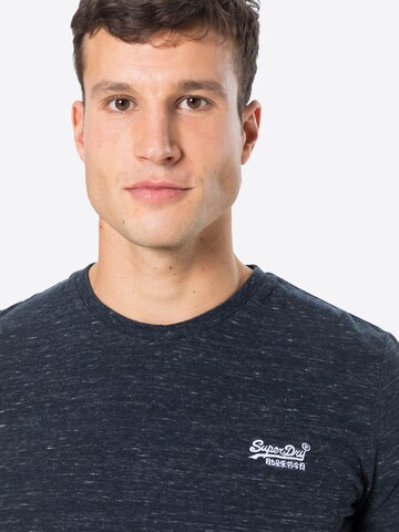 Superdry Tapered T-shirt i blå