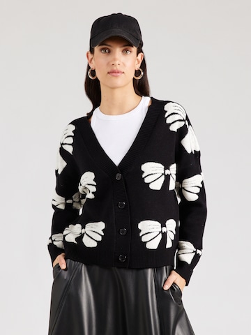 Hailys Kardigán - fekete: elől