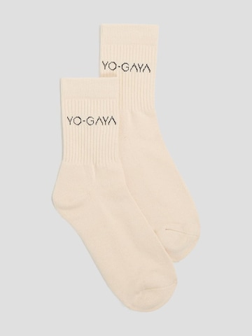 YO-GAYA Sportsokken 'Socks' in Beige: voorkant