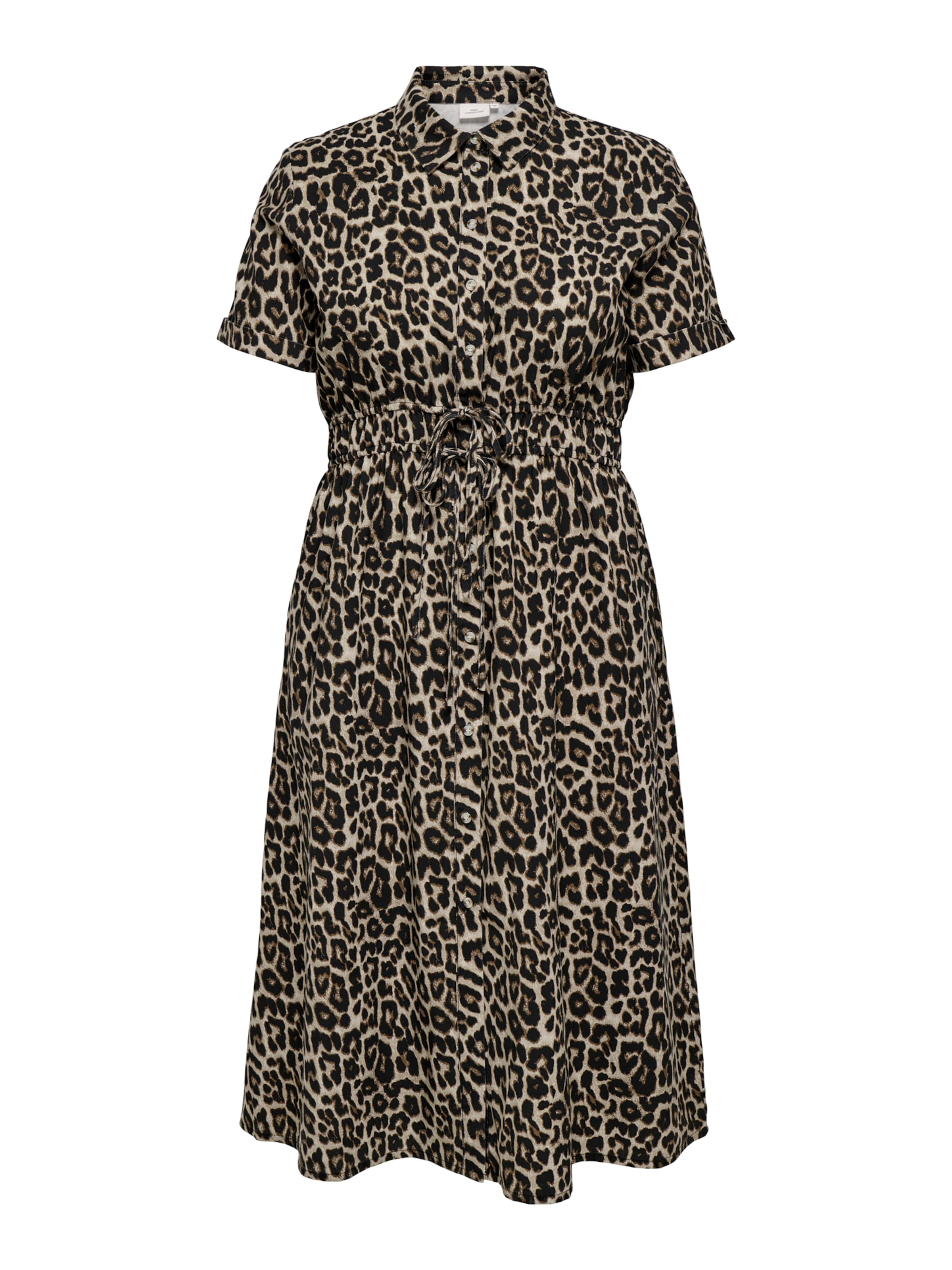 Abito camicia 'CARARIS' di ONLY Carmakoma in nero: frontale