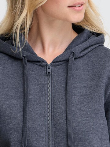 Oxmo Kapuzenfleecejacke ' OXKAREN ' in Blau