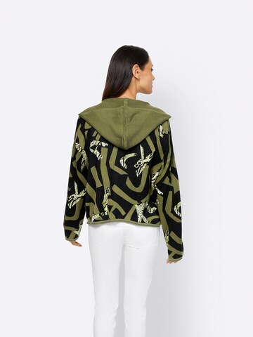 Cardigan heine en vert