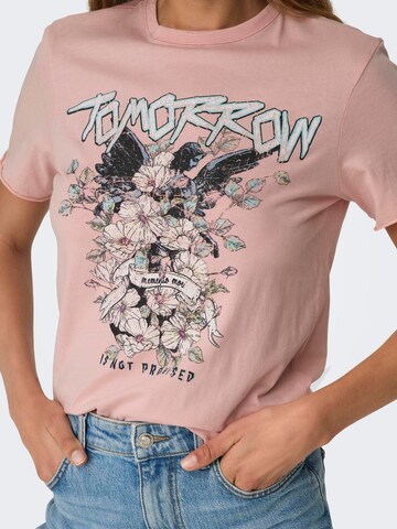 Tricou 'ONLLUCY' de la ONLY pe roz