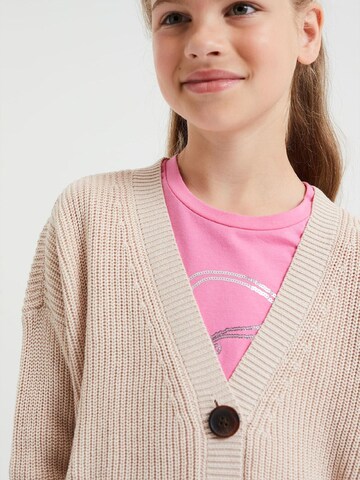 Cardigan WE Fashion en beige