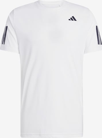 balts ADIDAS PERFORMANCE Sporta krekls 'Club Fleece': no priekšpuses