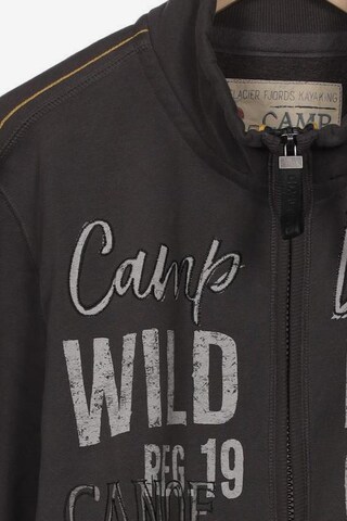 CAMP DAVID Sweatshirt & Zip-Up Hoodie in XXL in Grey