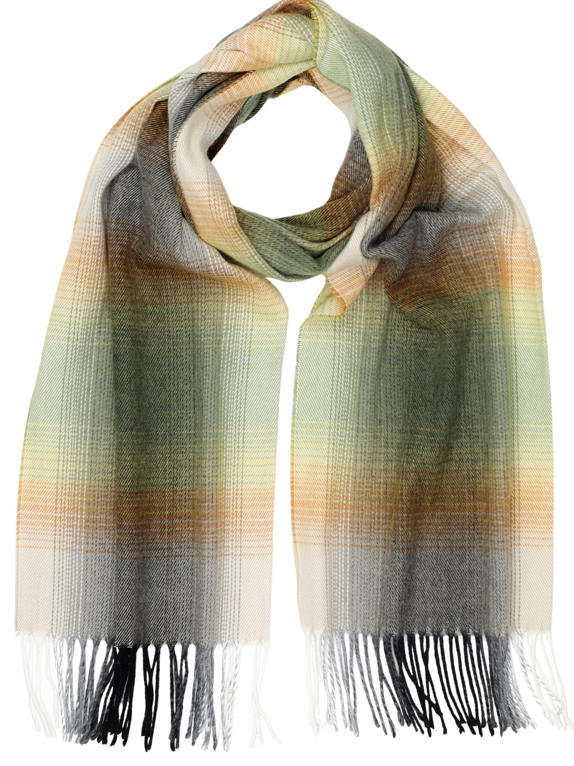 COLLEZIONE ALESSANDRO Scarf 'Manchester' in Green: front