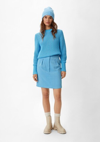Jupe comma casual identity en bleu : devant
