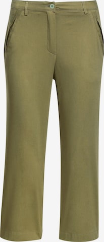 Regular Pantalon Goldner en vert : devant