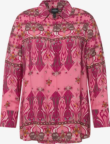 Ulla Popken Blouse in Roze: voorkant