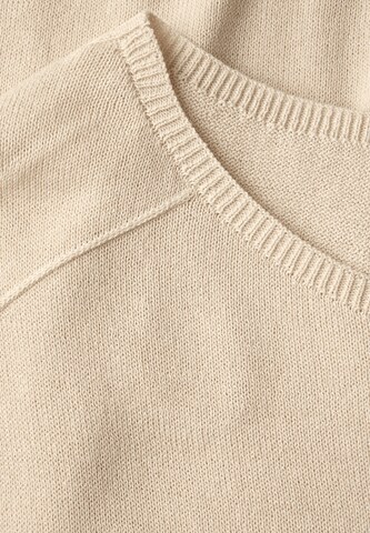 CECIL Leinen-Look Strickpullover in Beige
