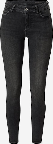 AllSaints Skinny Jeans 'MILLER' in Zwart: voorkant