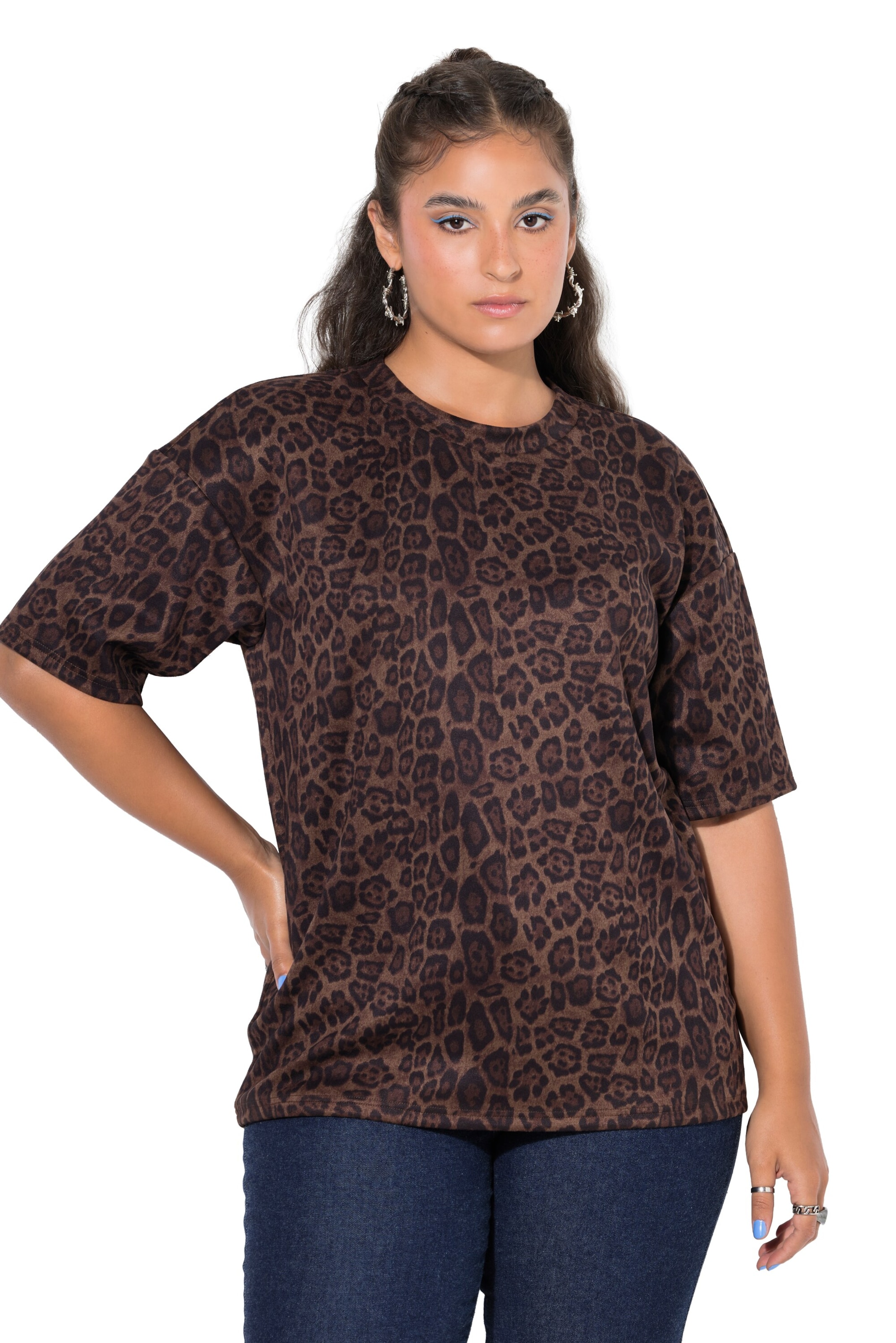 Studio Untold Shirt in Bruin: voorkant