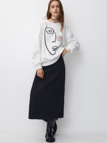 Pull&Bear Sweatshirt in White