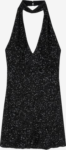 Rochie de cocktail de la Pull&Bear pe negru: față