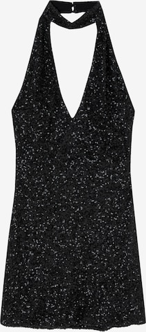 Pull&Bear Sukienka koktajlowa w kolorze czarny: przód