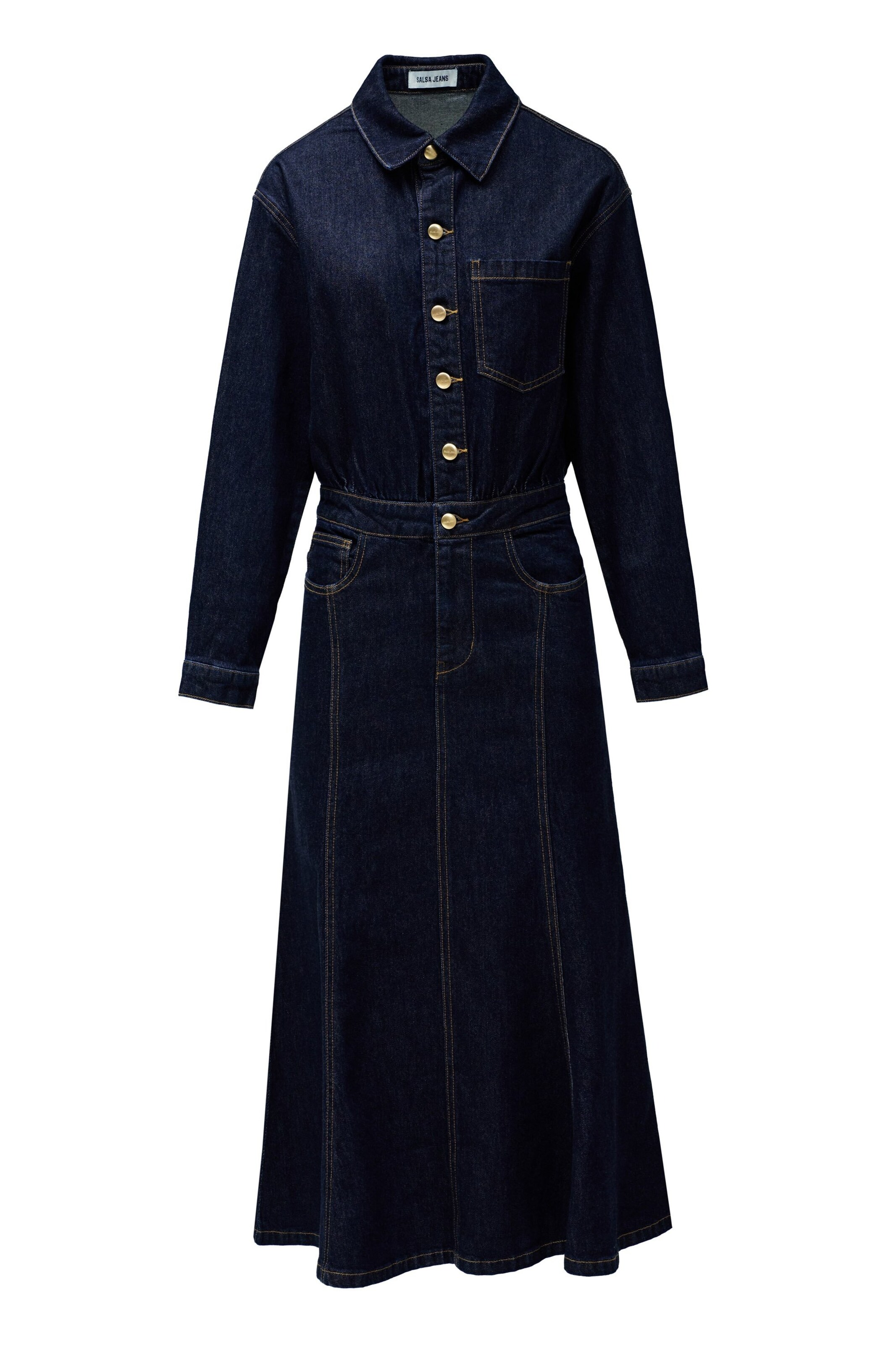 Salsa Jeans Dress in Blue: front