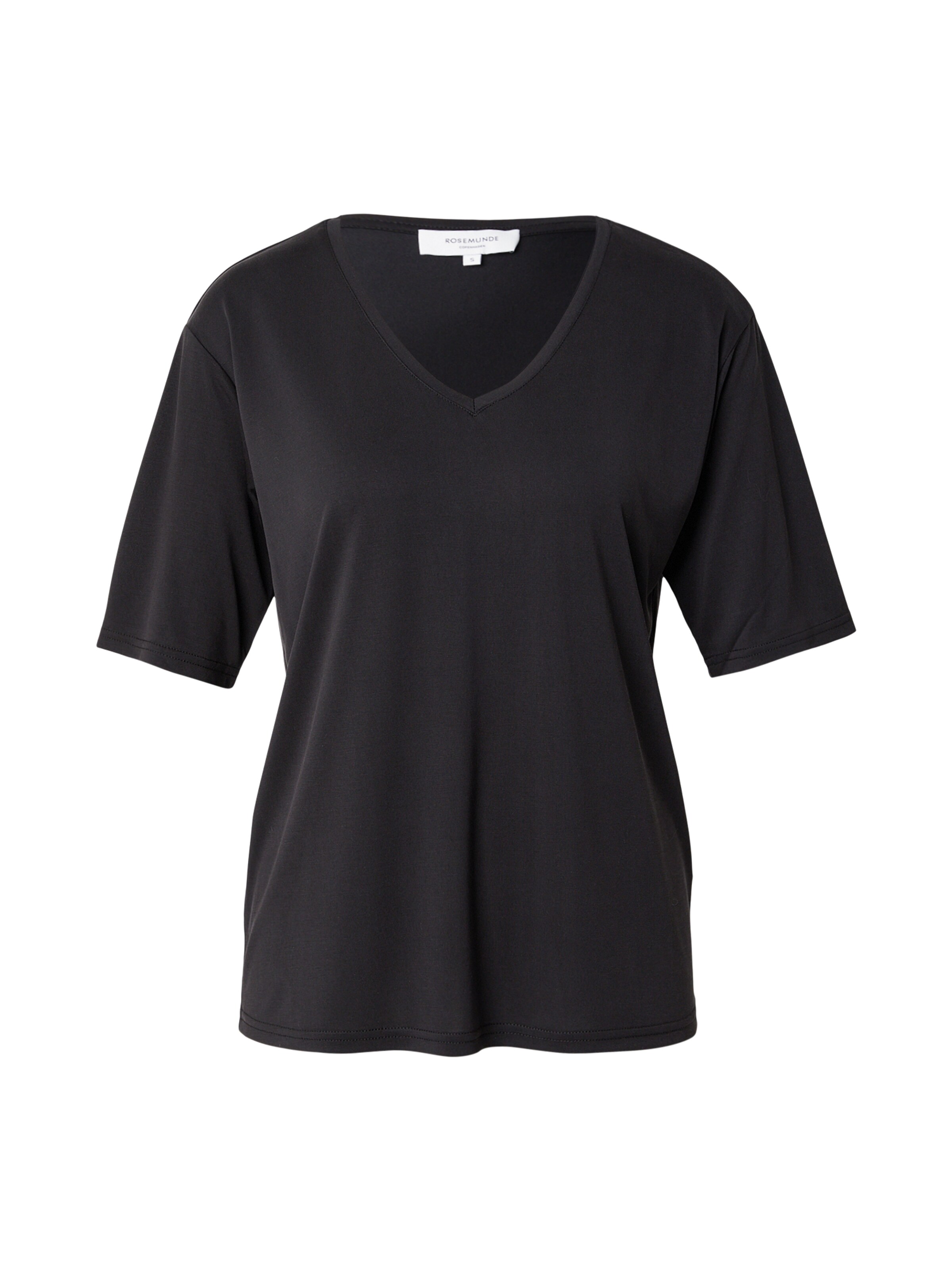 rosemunde Majica 'Elma' | črna barva: sprednja stran
