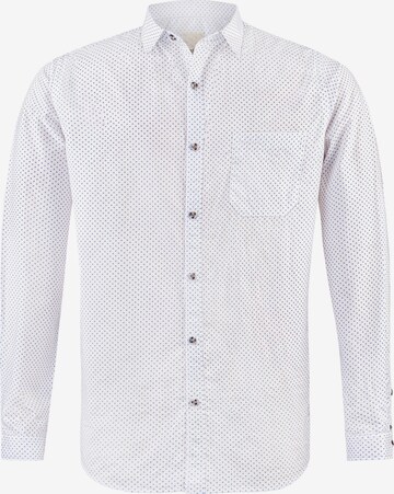 STOCKERPOINT Regular fit Traditional Button Up Shirt 'Tonio' in White: front