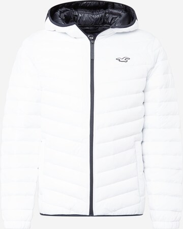 Veste mi-saison HOLLISTER en blanc : devant