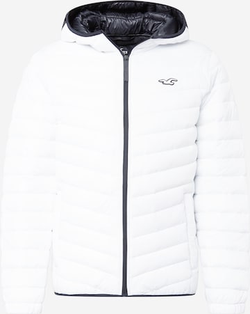 White hollister 2025 puffer jacket