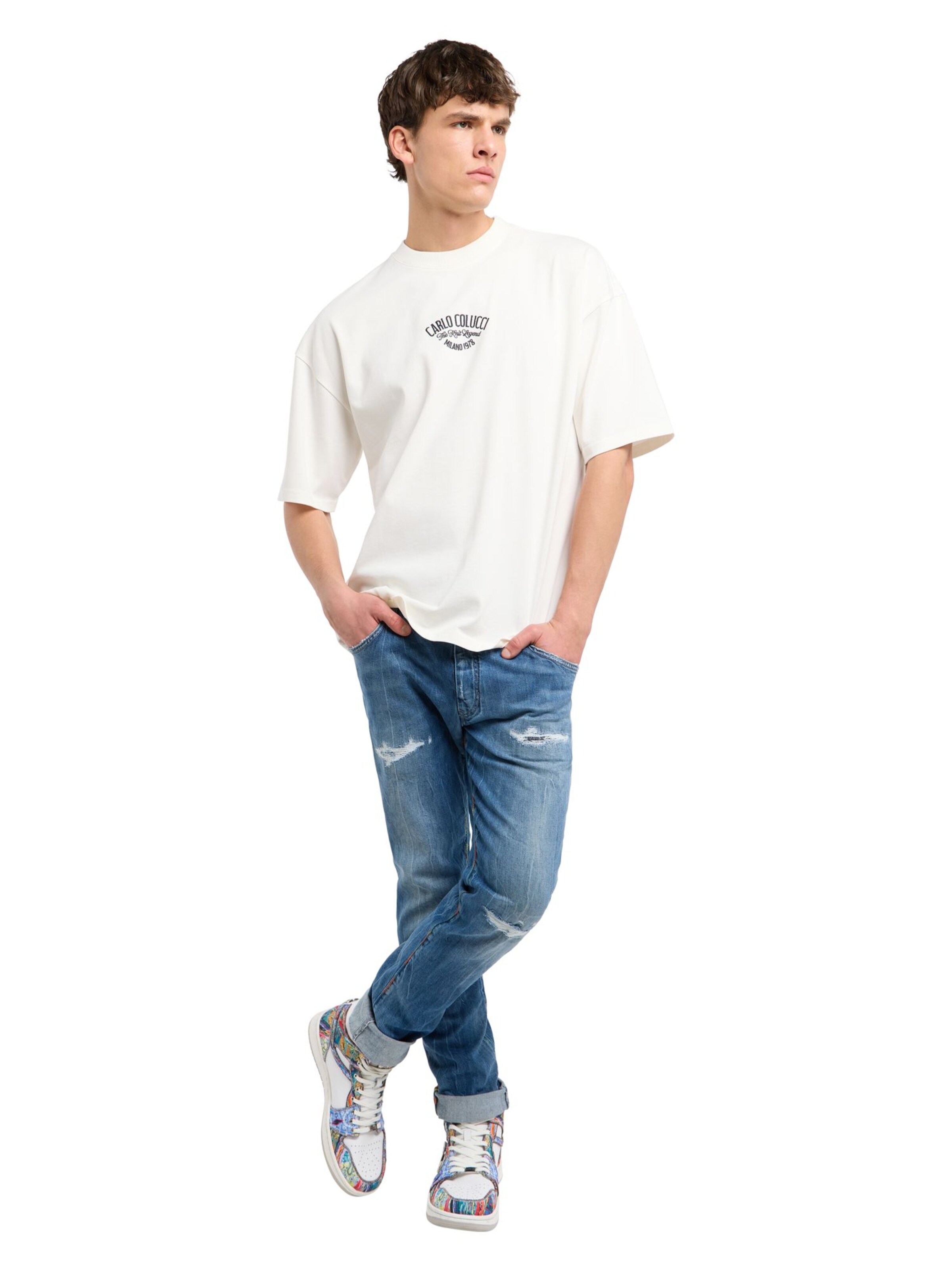 Carlo Colucci Shirt 'Felici' in White