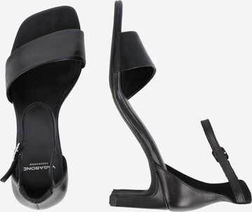 VAGABOND SHOEMAKERS Páskové sandály 'LUISA' – černá