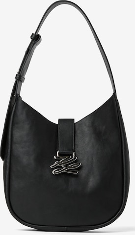 Karl Lagerfeld Schultertasche in Schwarz: Vorderseite