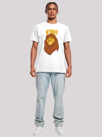F4NT4STIC T-Shirt 'Disney The König der Löwen Mufasa King' in Weiß