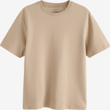 Next Shirt in Braun: Vorderseite