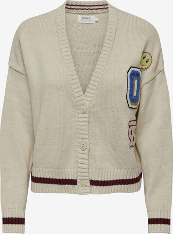 Cardigan ONLY en beige : devant