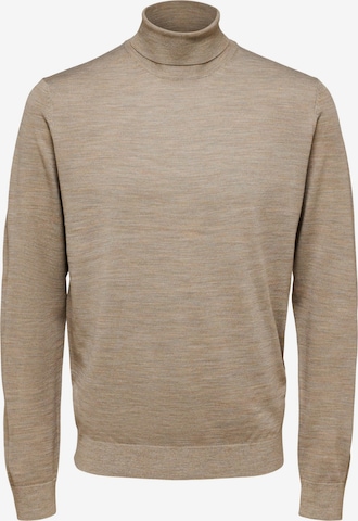 SELECTED HOMME Sweater in Brown: front