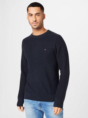 TOMMY HILFIGER Sweater 'SPRING GRID' in Blue: front