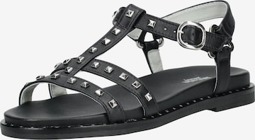 Sandales à lanières Nero Giardini en noir : devant