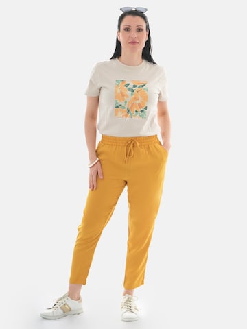 PANTONECLO Regular Trousers 'Pantoneclo Women's Trousers' in Yellow